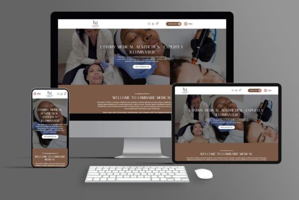 luminaire medical website design