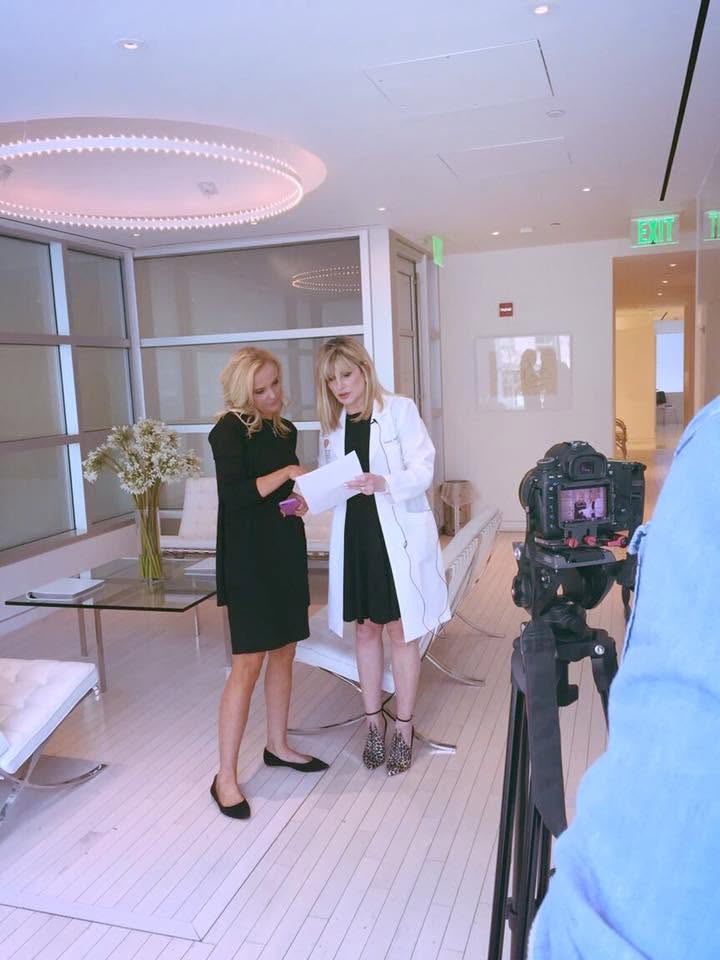 Andrea Rodgers with Dr Tina Alster