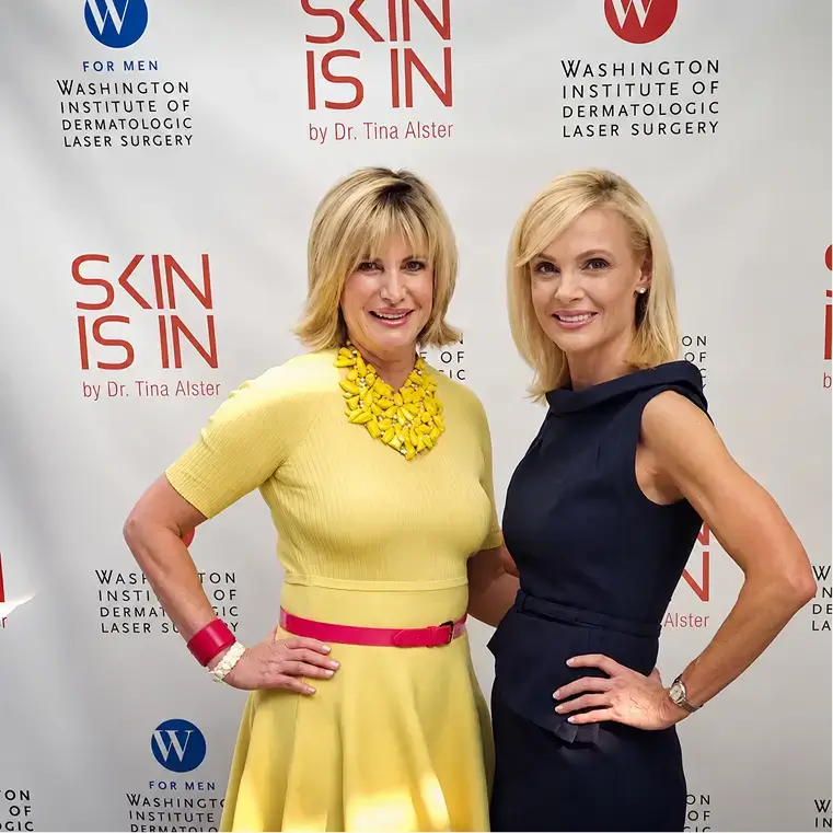 Andrea Rodgers with Dr. Tina Alster, Washington Institute of Dermatologic Laser Surgery